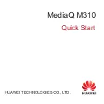 Huawei MediaQ M310 Quick Start Manual preview