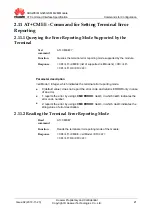 Предварительный просмотр 38 страницы Huawei MG323 At Command Interface Specification