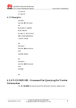 Предварительный просмотр 68 страницы Huawei MG323 At Command Interface Specification
