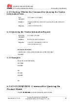Предварительный просмотр 69 страницы Huawei MG323 At Command Interface Specification