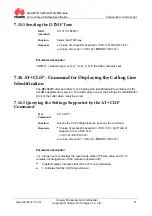 Предварительный просмотр 88 страницы Huawei MG323 At Command Interface Specification