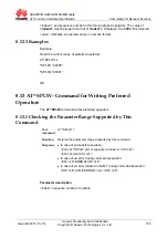 Предварительный просмотр 123 страницы Huawei MG323 At Command Interface Specification