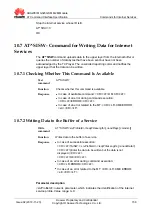 Предварительный просмотр 167 страницы Huawei MG323 At Command Interface Specification