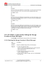 Предварительный просмотр 188 страницы Huawei MG323 At Command Interface Specification