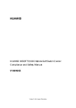 Предварительный просмотр 2 страницы Huawei MSOFTX3000 Compliance And Safety Manual