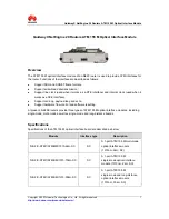 Huawei NE-FIC-STM1/ATM-MM/1310 Specifications preview