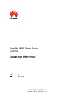 Предварительный просмотр 1 страницы Huawei OceanStor S2600 Command Reference Manual