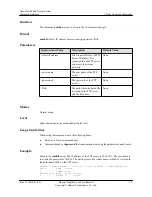Предварительный просмотр 45 страницы Huawei OceanStor S2600 Command Reference Manual