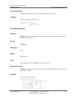 Предварительный просмотр 55 страницы Huawei OceanStor S2600 Command Reference Manual
