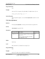 Предварительный просмотр 233 страницы Huawei OceanStor S2600 Command Reference Manual