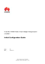 Предварительный просмотр 1 страницы Huawei OceanStor VIS6000 Series Initial Configuration Manual