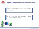 Preview for 10 page of Huawei OptiX OSN 2500 Routine Maintenance