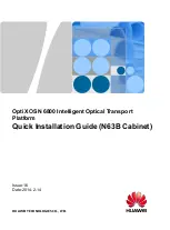 Preview for 1 page of Huawei OptiX OSN 6800 Quick Installation Manual