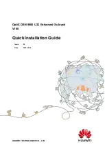 Huawei OptiX OSN 9800 U32 Enhanced Subrack V100 Quick Installation Manual preview