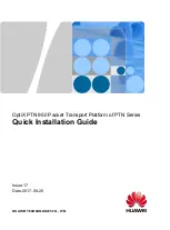 Preview for 1 page of Huawei OptiX PTN 950 Quick Installation Manual