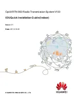 Preview for 1 page of Huawei OptiXRTN 950 V100 Quick Installation Manual