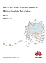 Huawei OptiXRTN 950 V100 Quick Installation Manual предпросмотр