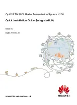 Preview for 1 page of Huawei OptiXRTN 980L Quick Installation Manual