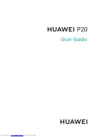 Preview for 1 page of Huawei P20 lite User Manual