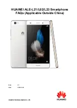 Preview for 1 page of Huawei p8 lite ALE-L02 Manual