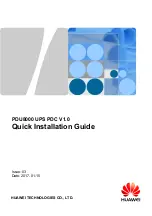 Preview for 1 page of Huawei PDU8000 Series Quick Installation Manual