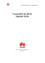 Preview for 1 page of Huawei Pocket WiFi 4G Upgrade Manual