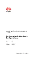 Huawei Quidway NetEngine 20 series Configuration Manual preview
