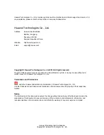 Preview for 2 page of Huawei Quidway NetEngine 20 series Configuration Manual