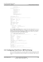 Предварительный просмотр 1161 страницы Huawei Quidway NetEngine40E Configuration Manual - Reliability