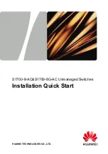 Huawei Quidway S1700-8-AC Installation, Quick Start preview