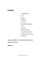 Preview for 1 page of Huawei Quidway S3000-EI Series Operation Manual