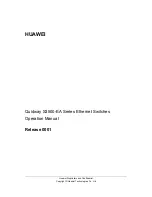 Huawei Quidway S3500-EA Series Operation Manual preview