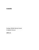 Предварительный просмотр 1 страницы Huawei Quidway S3526 Installation Manual