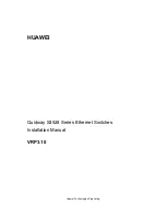 Предварительный просмотр 1 страницы Huawei Quidway S3528 Series Instruction Manual