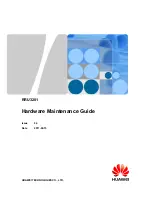 Huawei RRU3201 Hardware Maintenance Manual preview