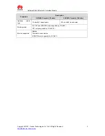 Preview for 3 page of Huawei RT-1E1 Specifications