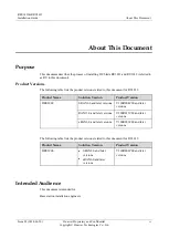 Preview for 3 page of Huawei RU3632 Installation Manual