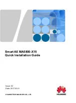 Preview for 1 page of Huawei SmartAX MA5800-X15 Quick Installation Manual