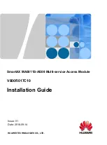 Huawei SmartAX MA5811S-AE08 Installation Manual предпросмотр