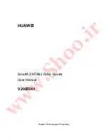 Предварительный просмотр 2 страницы Huawei SmartAX MT882 User Manual