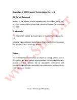 Preview for 4 page of Huawei SmartAX MT882 User Manual