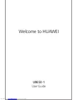 Huawei Sonic User Manual preview