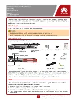 Huawei SVN5630 Quick Start Manual предпросмотр