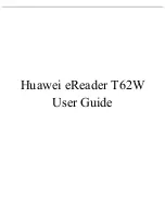 Предварительный просмотр 1 страницы Huawei T62W User Manual