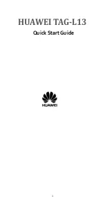 Huawei TAG-L13 Quick Start Manual preview