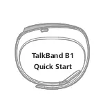 Huawei TalkBand B1 Quick Start Manual предпросмотр