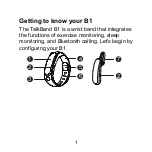 Preview for 2 page of Huawei TalkBand B1 Quick Start Manual