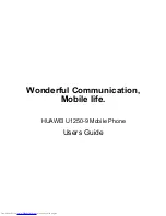 Huawei U1250-9 User Manual preview