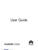 Preview for 1 page of Huawei U3900 User Manual