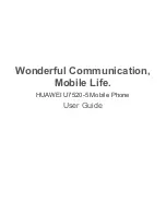 Huawei U7520-5 User Manual preview